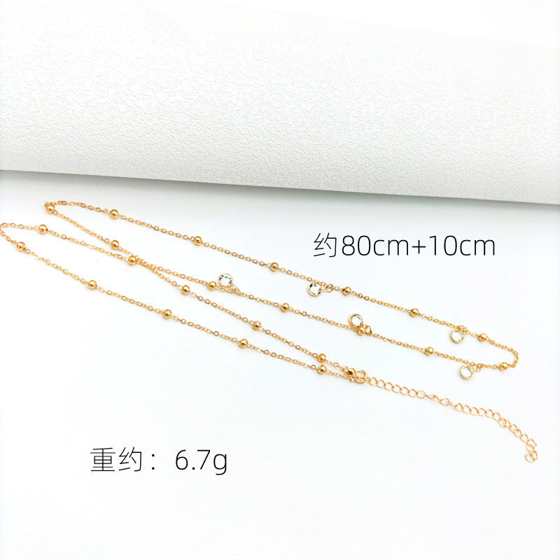 Single Layer Waist Chain Rhinestone Body Chain