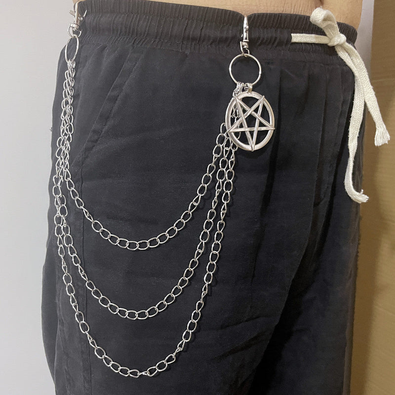 Punk Style Retro Multi-layer Trouser Chain Punk Pants Chain