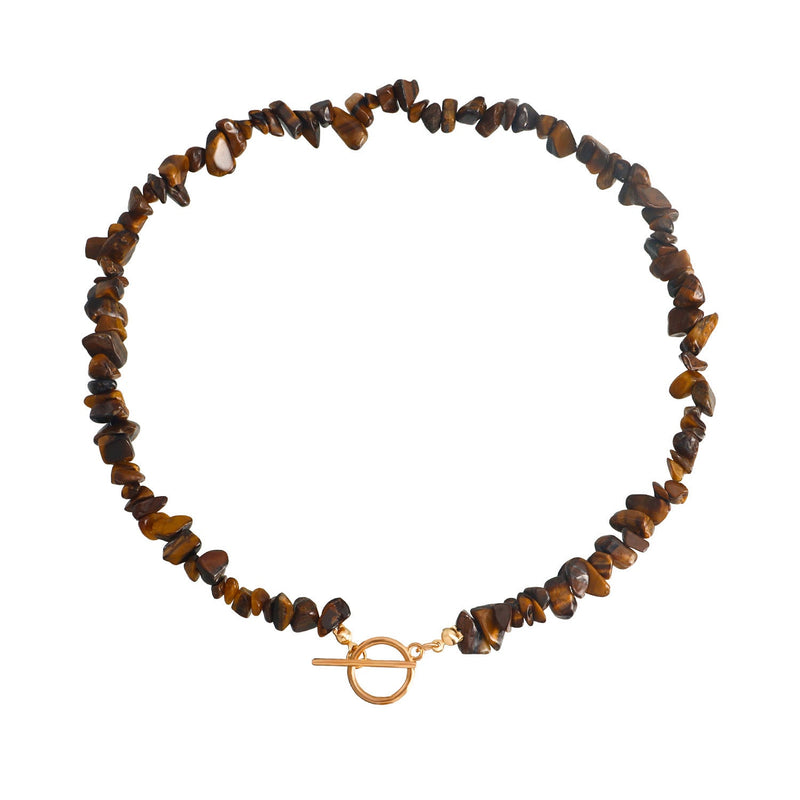 Natural Gemstone Beaded Choker Necklace