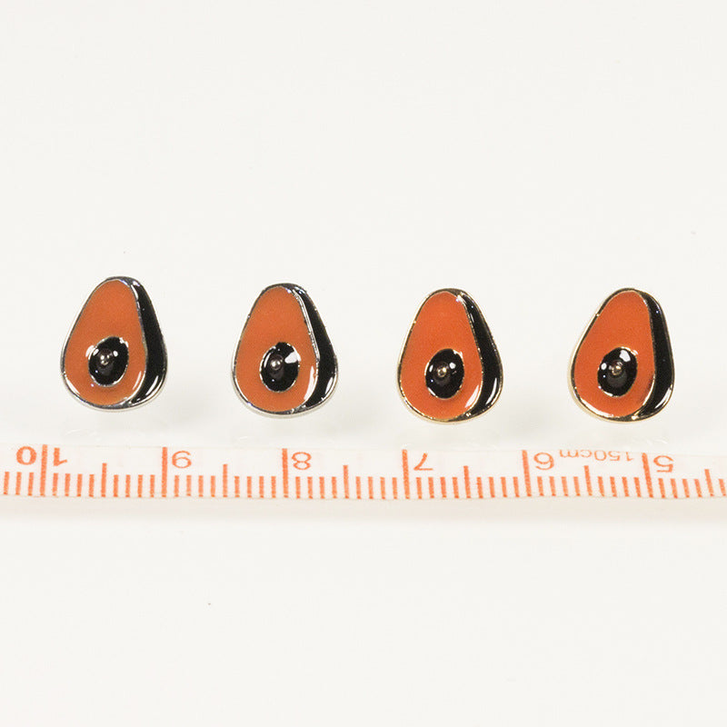 Enamel Fruit Earrings