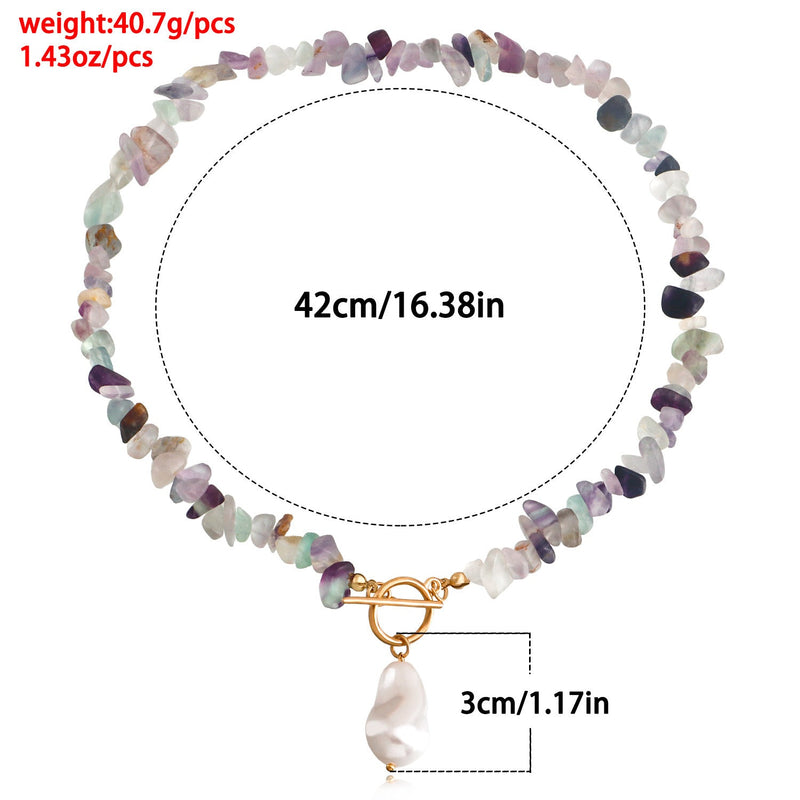 Natural Irregular Stone Necklace for Women
