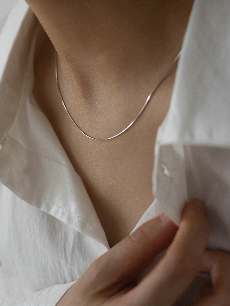 Fashion Jewelry Trendy Round Snake Chain  Necklace