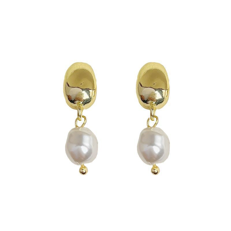 Baroque Irregular Pearl Studs Earrings