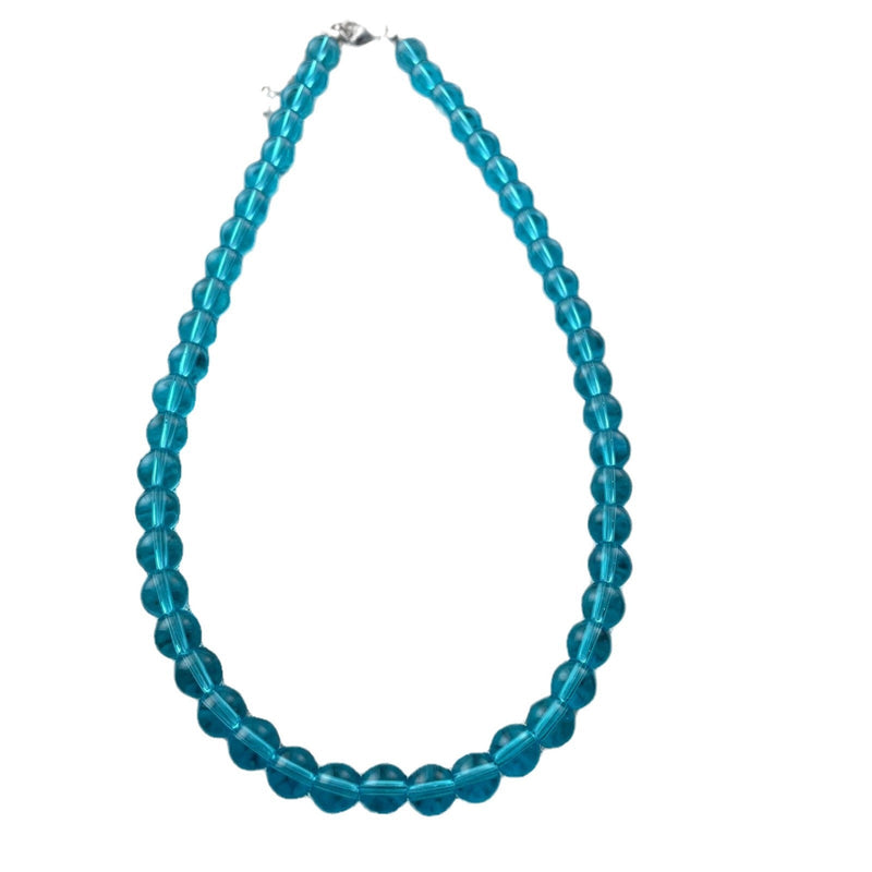 Blue Glass Bead Necklaces