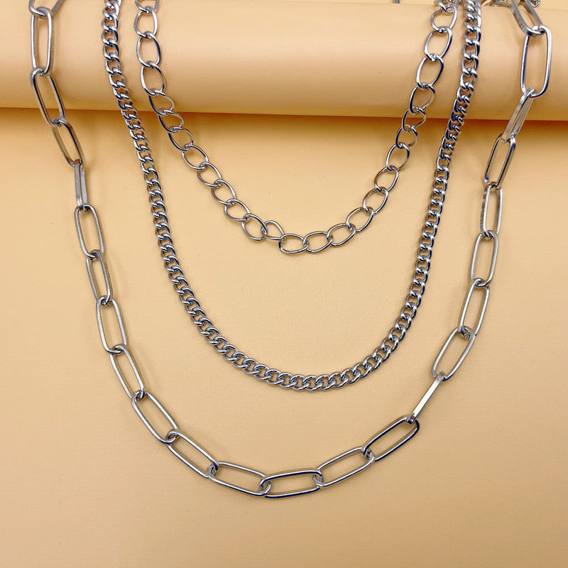 Multilayer Punk Metal Pants Waist Chain Jewelry