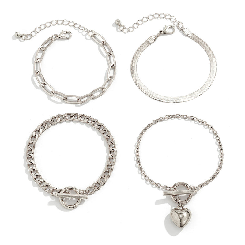 Snake Bone Chain Fashion Bracelet Set