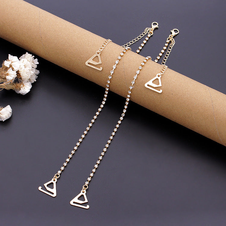 Adjustable Rhinestone Strap Bra Underwear Strap Shoulder