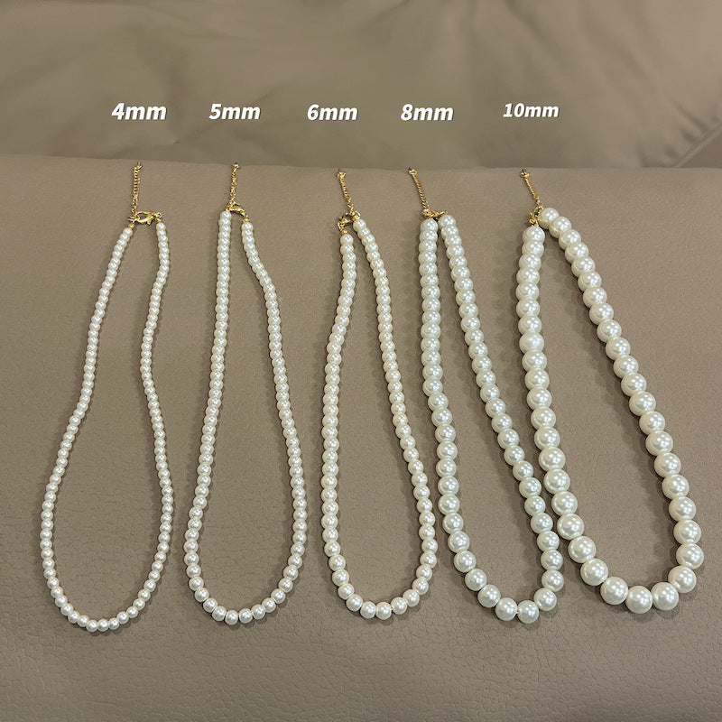 Fashion Pearl Beaded Choker Necklace Jewelry for Women Girls