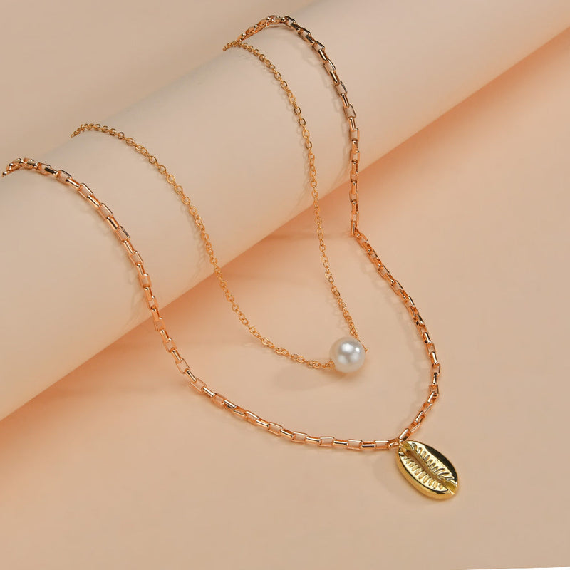 Layered Shell Necklace for Women