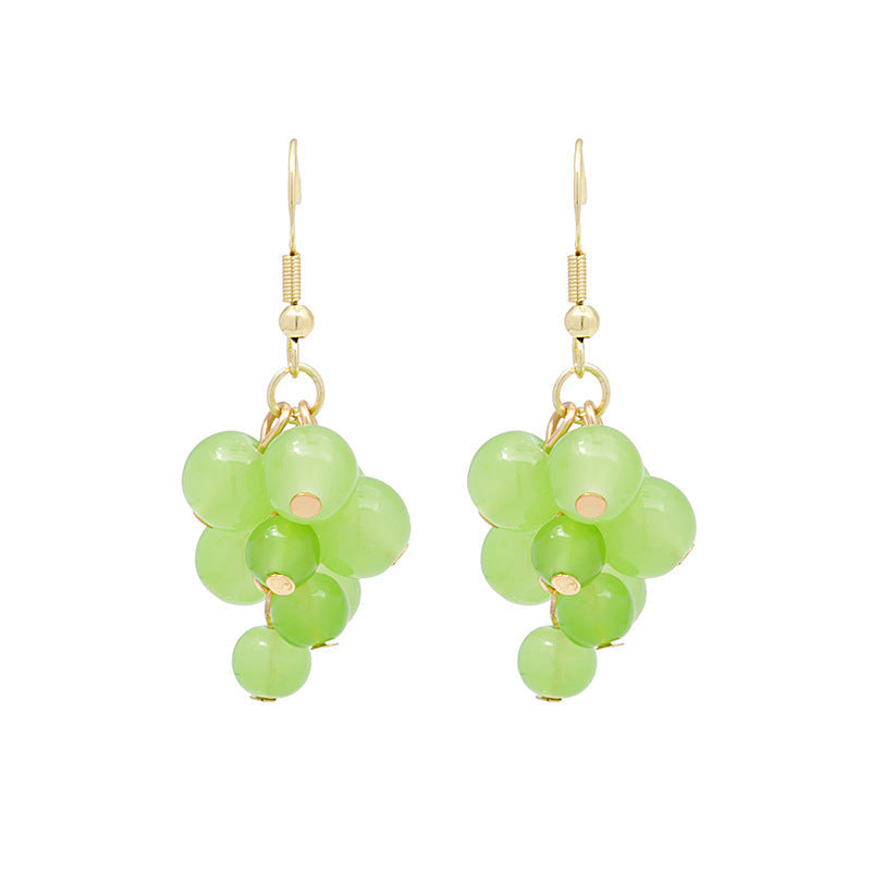 Sweet Lovely Fruit Earrings Pendant Grape Earrings