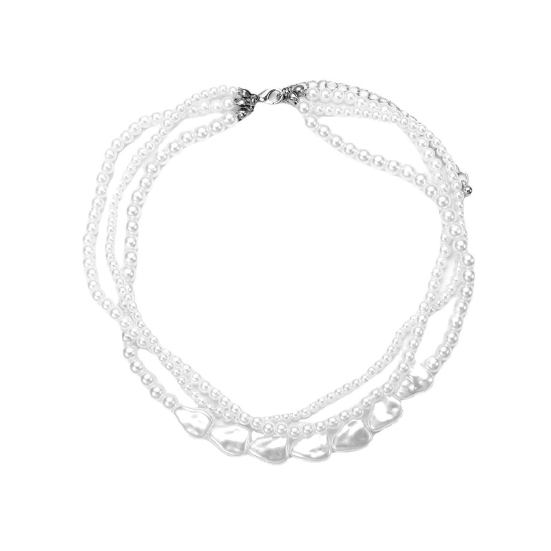 Multi-Layer Baroque Pearl Choker Necklace for Women