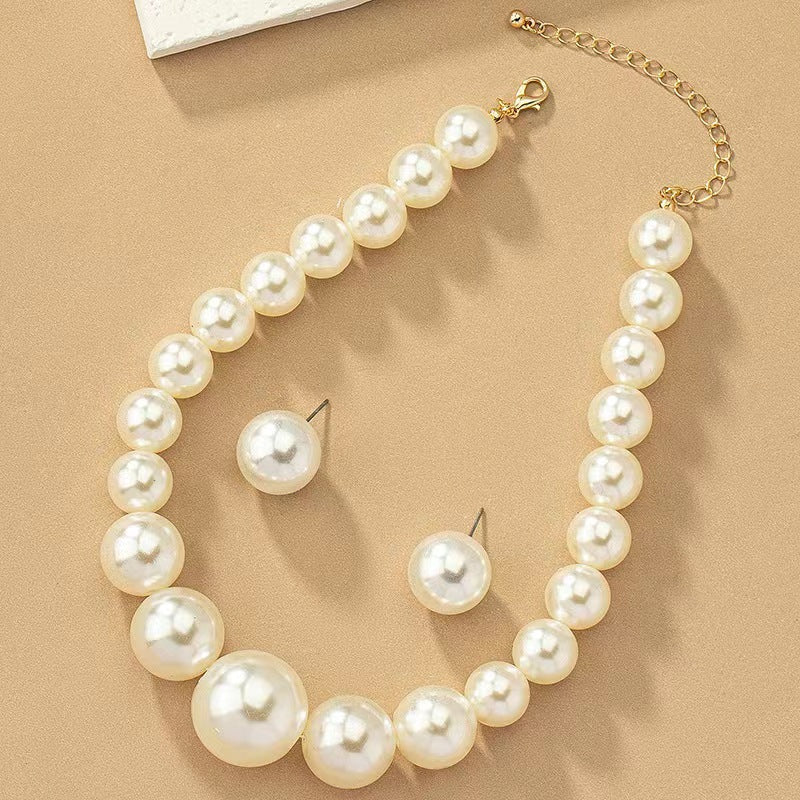 Vintage Pearl Wedding Bridal Jewelry Set