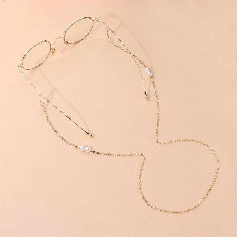Pearl Eyeglass Chain Beaded Sunglasses Neck Holder