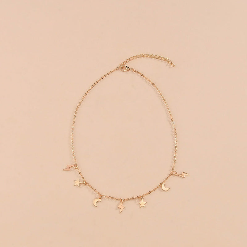 Moon Star Charms Necklace