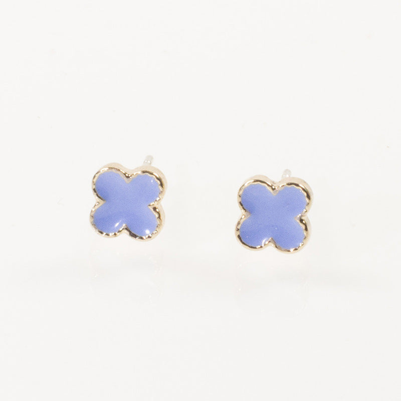 Clover Moon Stud Earrings Set