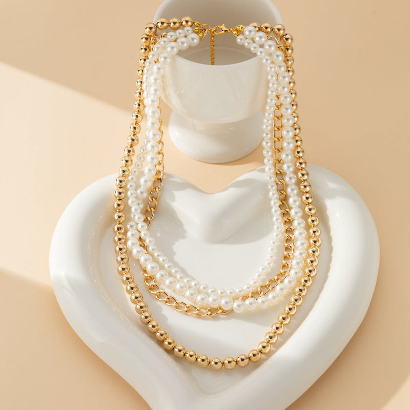 Multi-layer Long Pearl Necklace