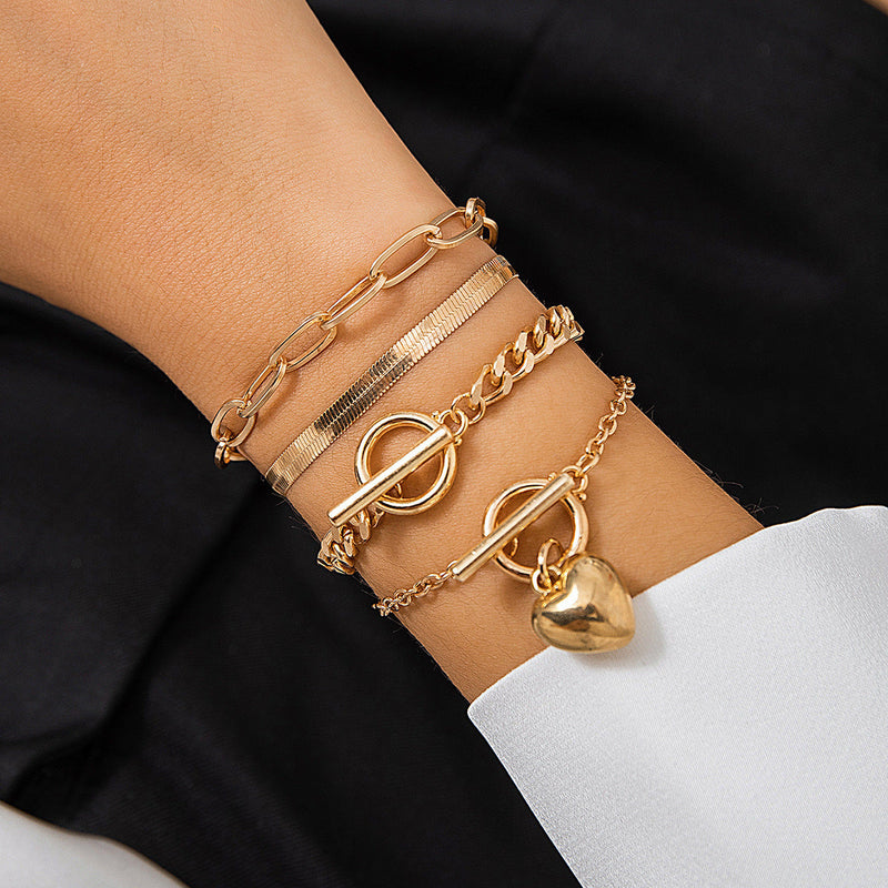Snake Bone Chain Fashion Bracelet Set
