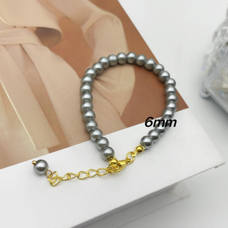 Glass Pearl Bracelet Woman Magnet Clasp