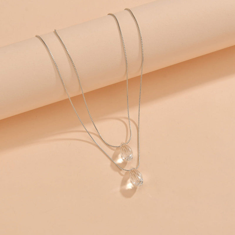 Glass Water Drop Necklace