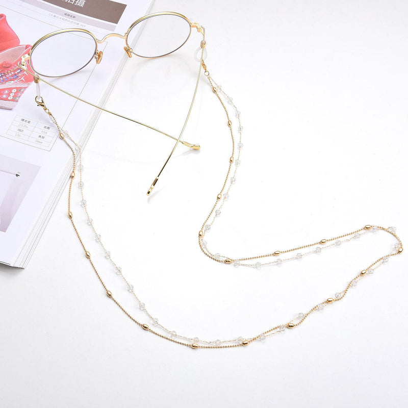 Woman Metal Masking Chains Sunglasses