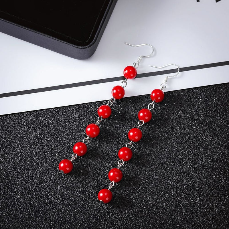 Pearl Beaded Hook Earrings for Women