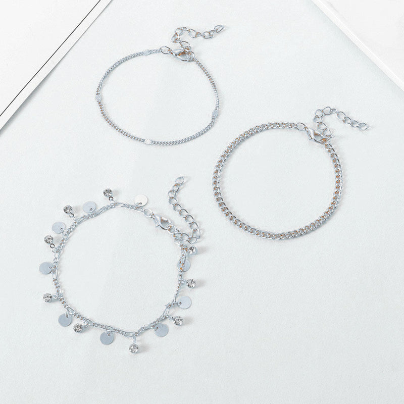 Disc Beaded Layer Bracelet