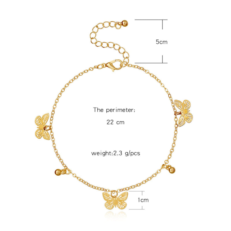 Butterfly Charms Anklets for Women