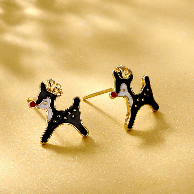 Christmas Geometric Gift Stud Earrings