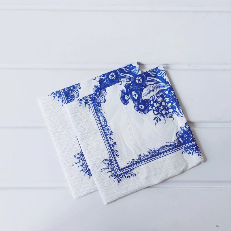 Blue and White Porcelain Series Disposable Paper Plate Chinese Style