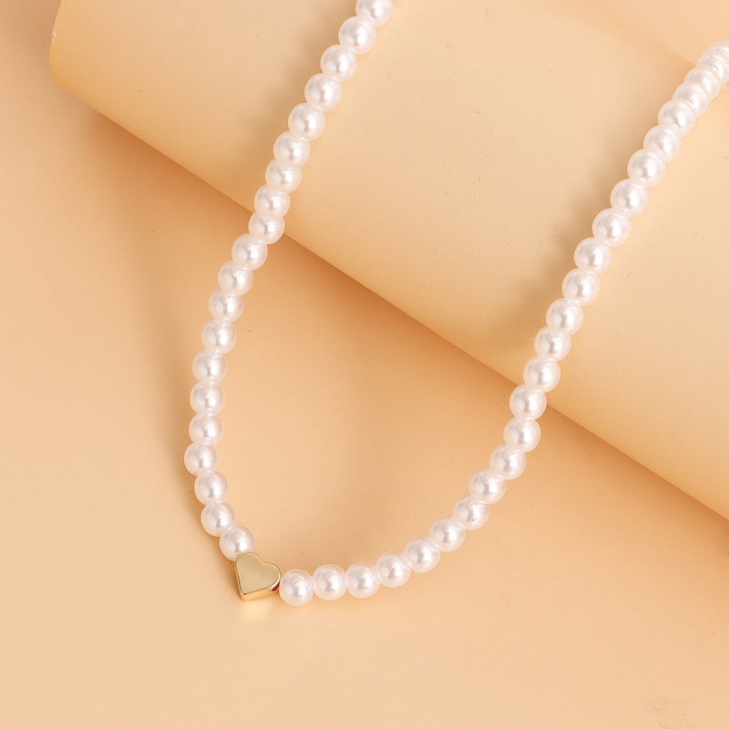 Elegant Classic Pearl Necklace Choker Chain Necklace