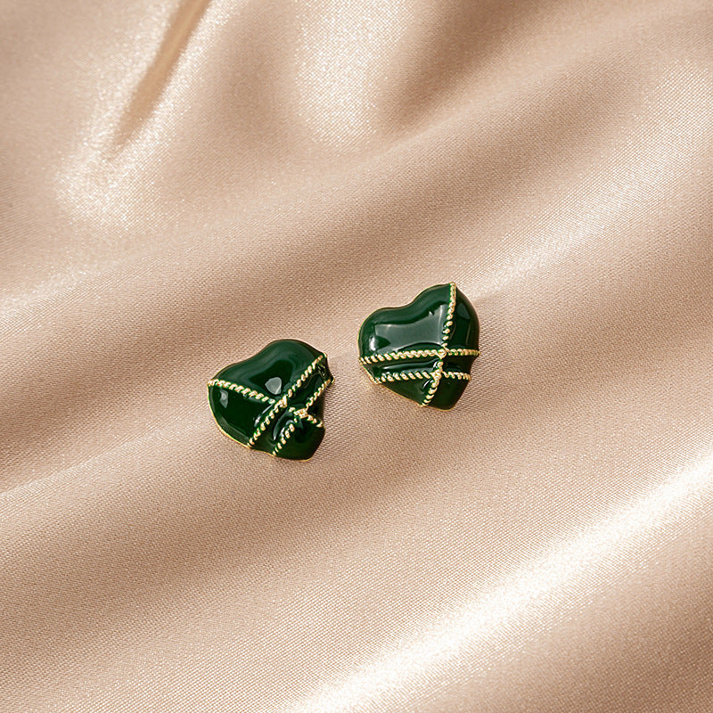 Enamel Heart Jewelry Earrings