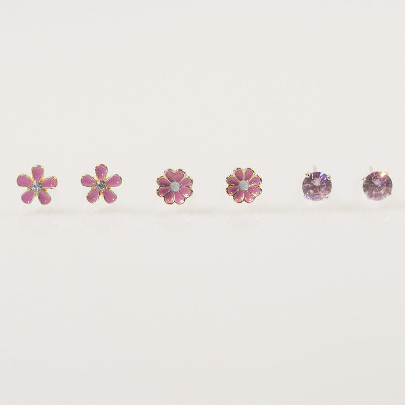Flower Daisy Cartoon Earring Set