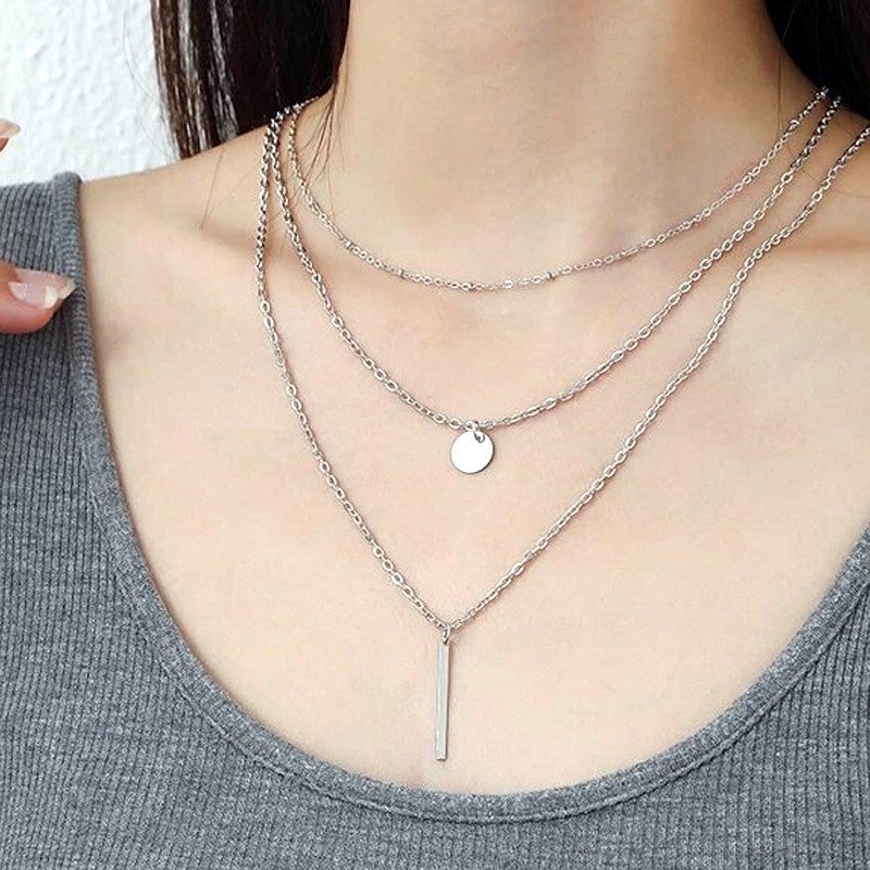 Simple Double Layer Color Necklace