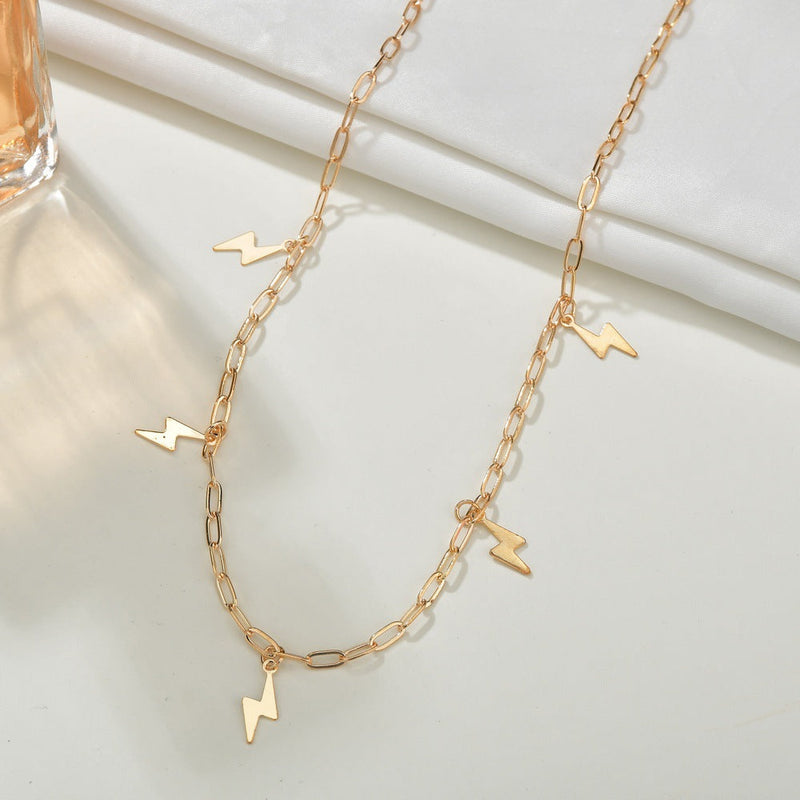 Tiny Lightning Charms Choker Necklace