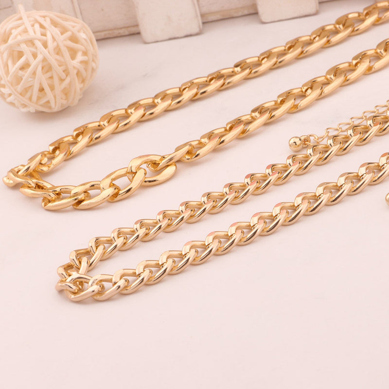 Cuban Chain Necklace Chunky Aluminium Chain