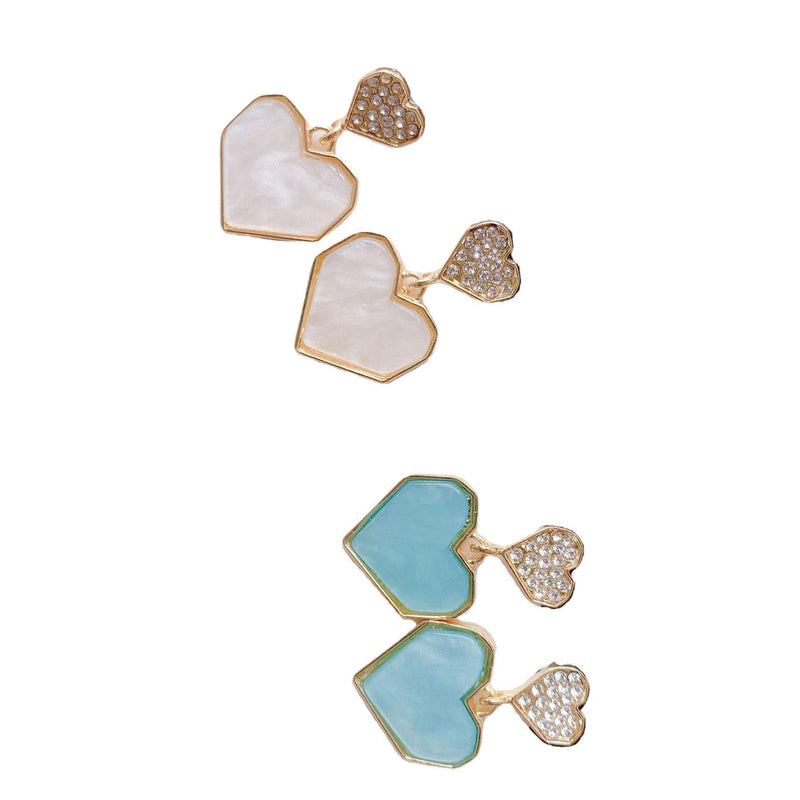 Double Heart Earrings