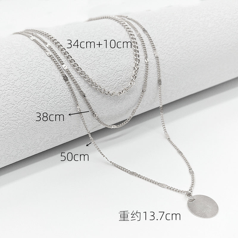 Sweater Chain Three-layer Women's Multi-layer Necklace