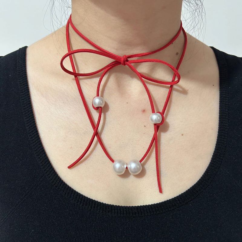 Gothic Trendy Color Rope Choker Necklace Women