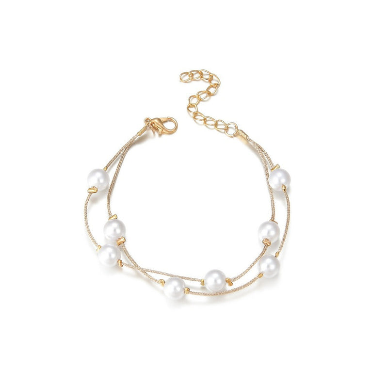 Pearl Chain Bracelet for Lady
