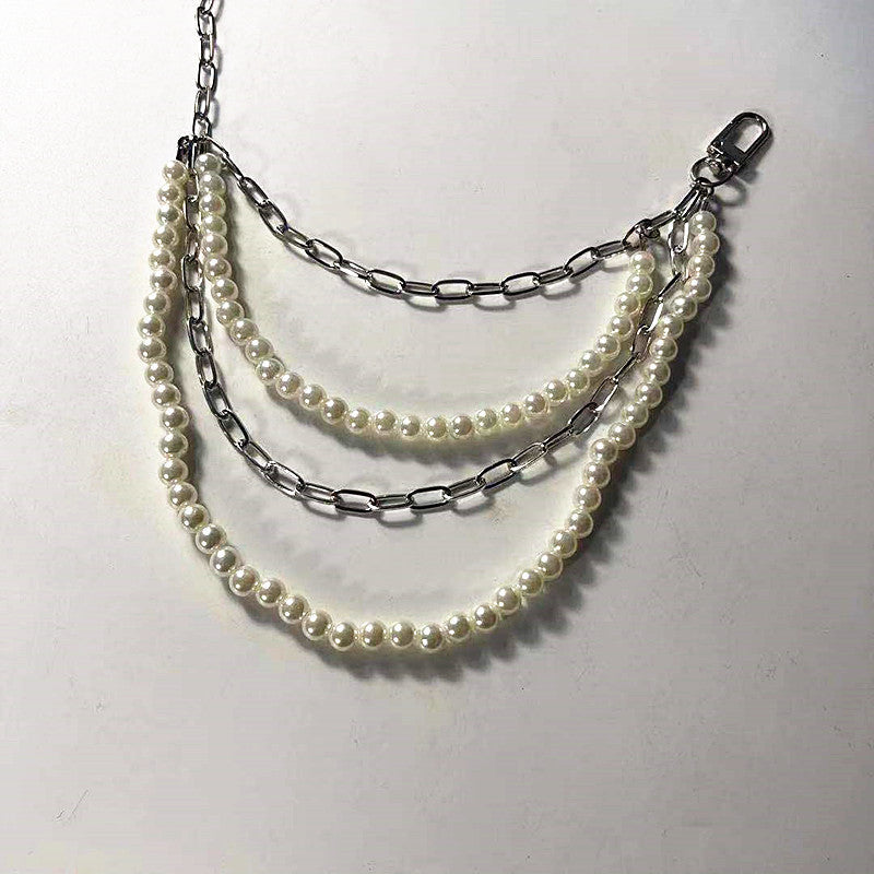 Sexy Waist Chain Imitation Pearl Multi-Layer Beaded Chain Belt
