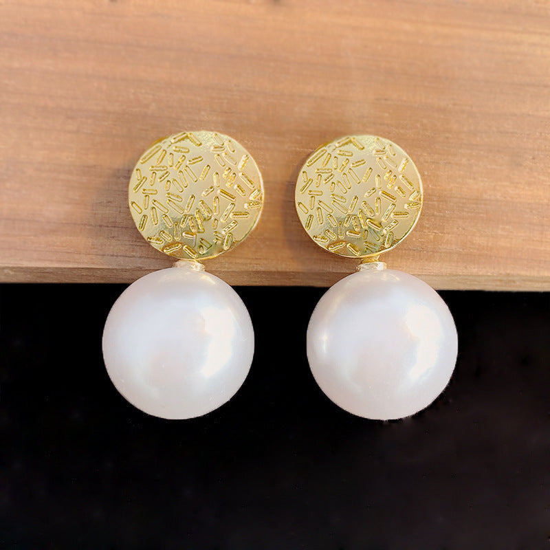 Vintage Geometric Baroque Pearl Tassel Earring