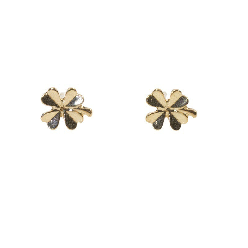 Small Four Leaf Clover Stud Earings