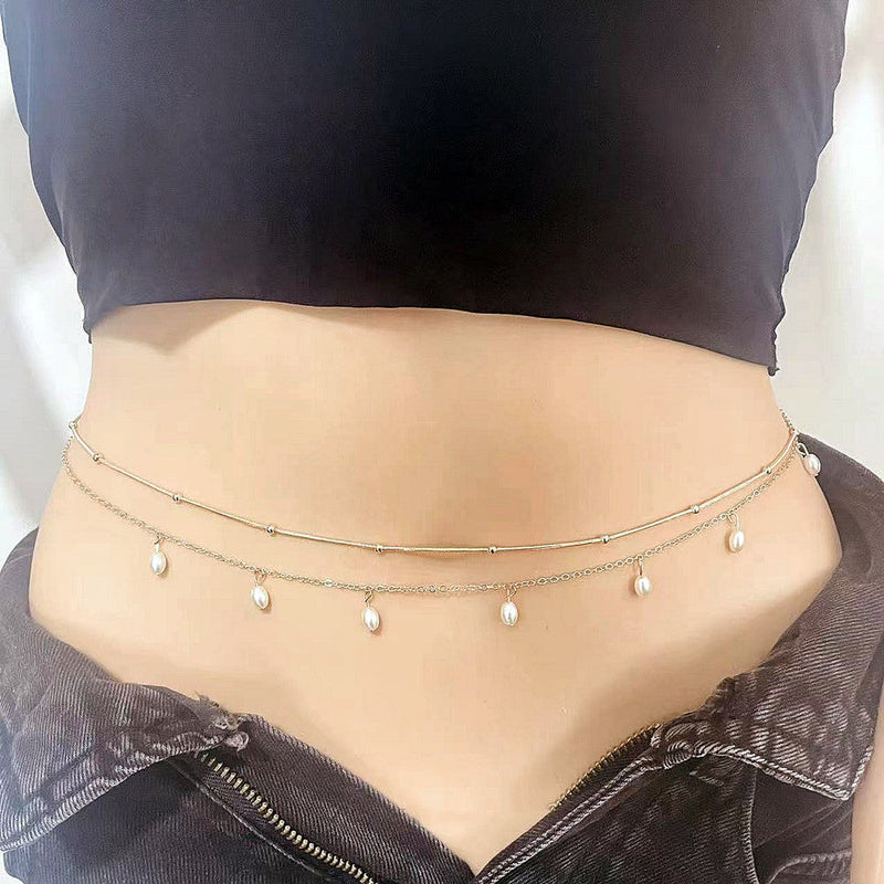 Summer Trendy Sexy Layered Belly Waist Chain