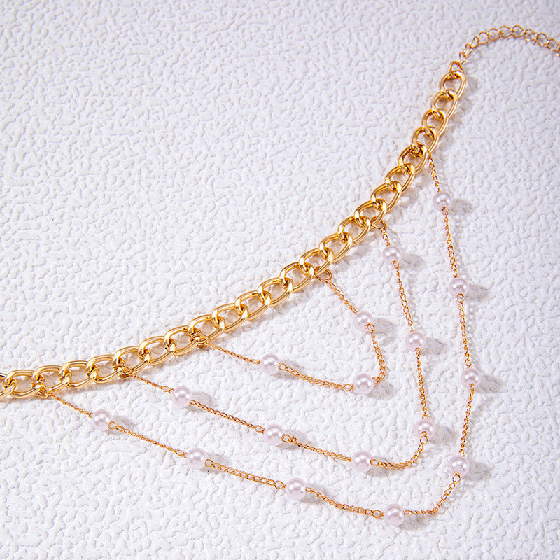 Pearl Beaded Multi-Layer Anklet Every Beach Anklet Chain