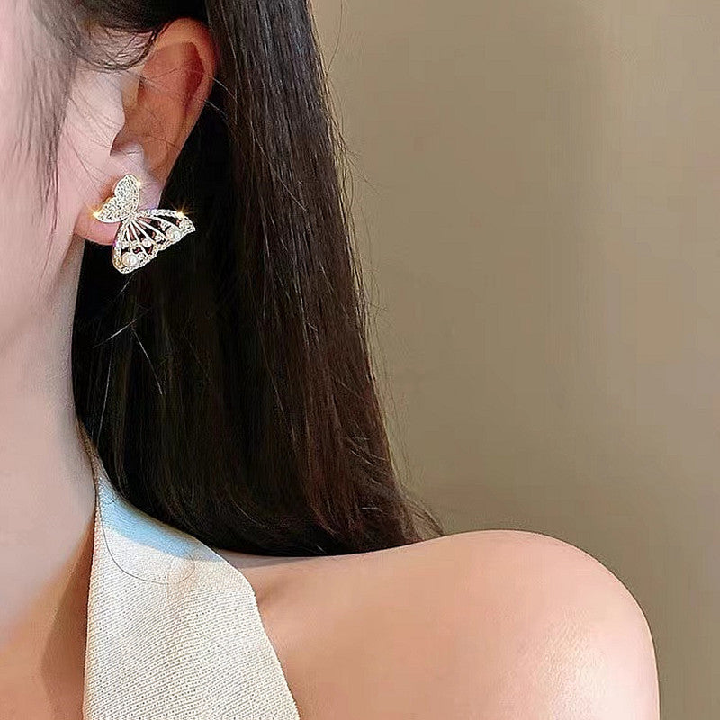 Hollow Butterfly Wing Earrings