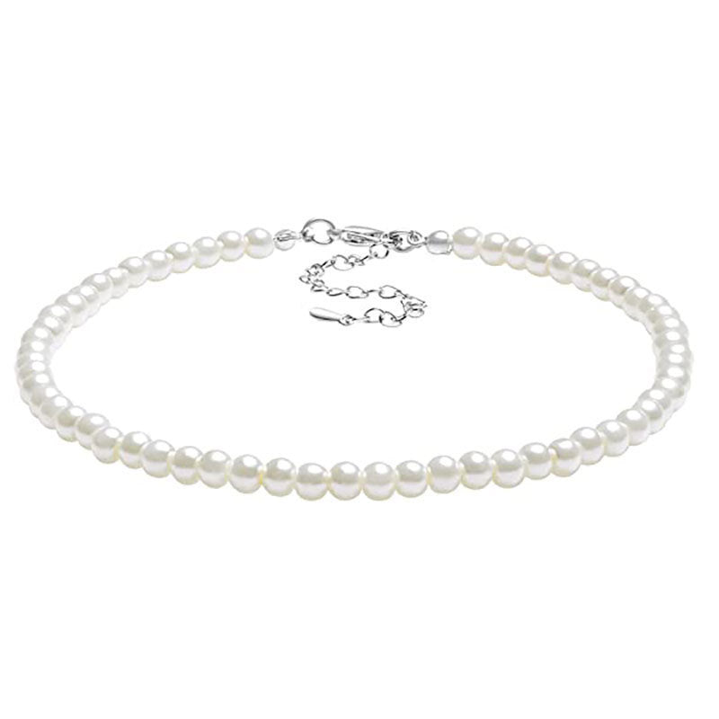 Multi Layered Pearl Neck Chain Necklace Sweater Chain Pearl Necklaces