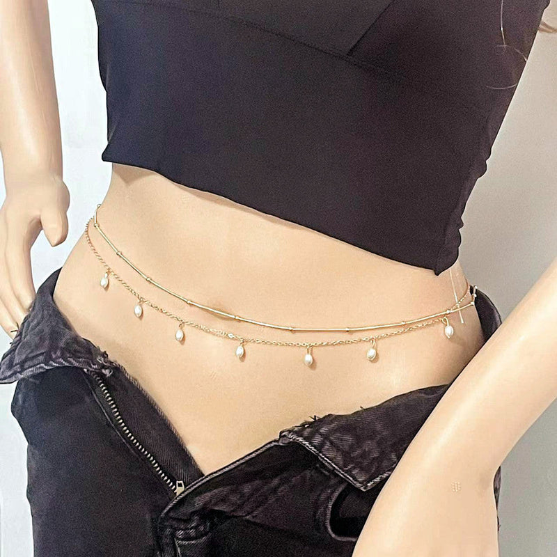 Summer Trendy Sexy Layered Belly Waist Chain