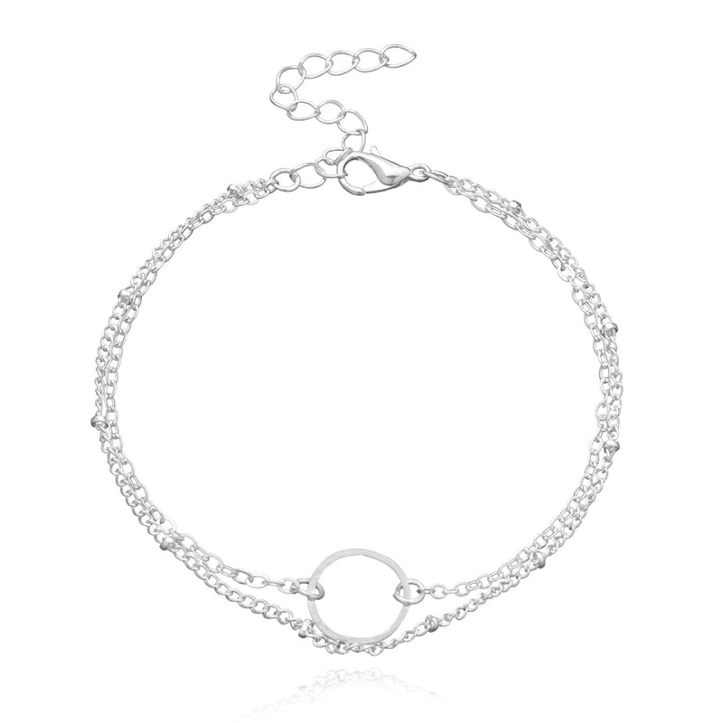 Two Layers Round Chain Bracelet