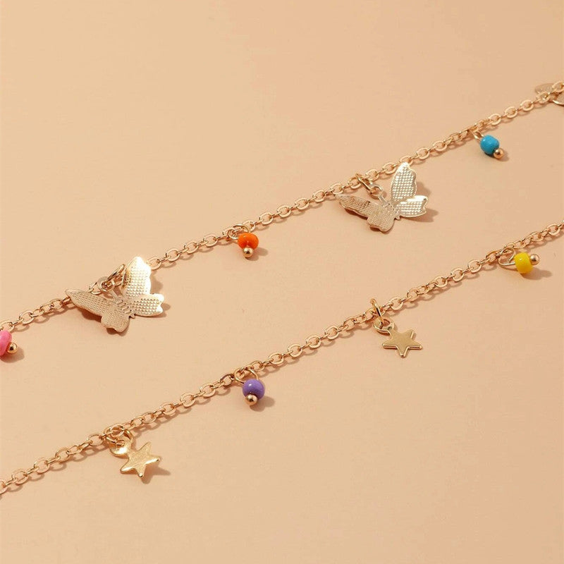 Elegant Butterfly layer Chain Necklace