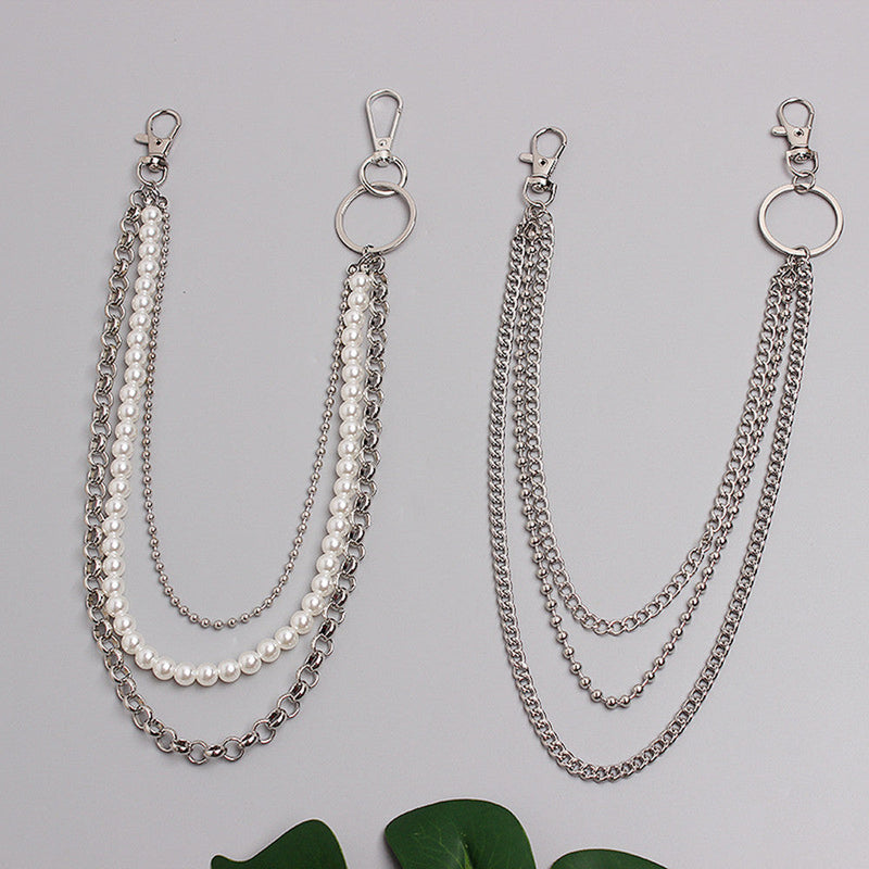 Punk Style Multi-Layer Pearl Waist Chain